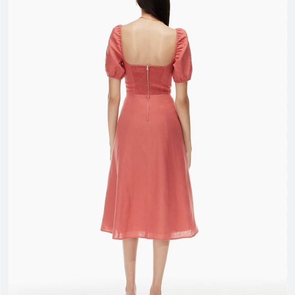 Wilfred Dem Linen Midi Dress Sz 10 - Picture 2 of 6